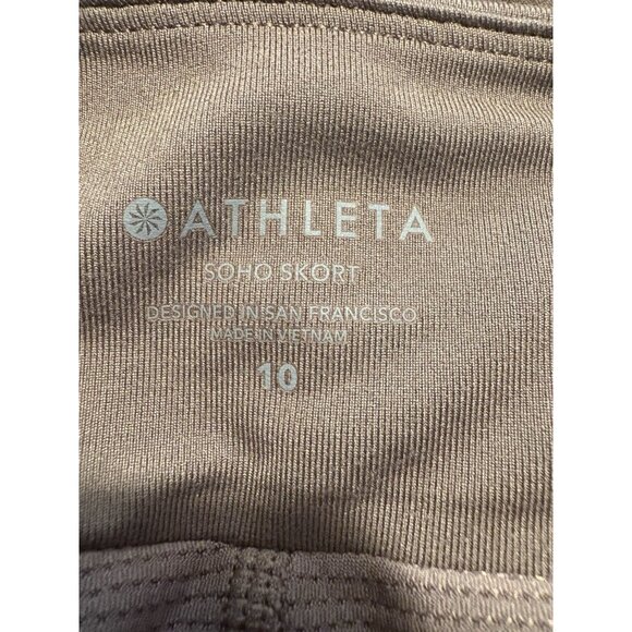 ATHLETA Soho Skort Mineral Brown Activewear Athleisure Pickleball Size 10 - Picture 4 of 5